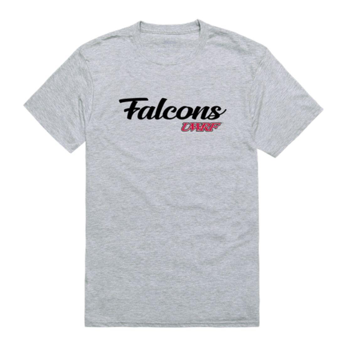 UWRF University of Wisconsin River Falls Falcons Script Tee T-Shirt-Campus-Wardrobe