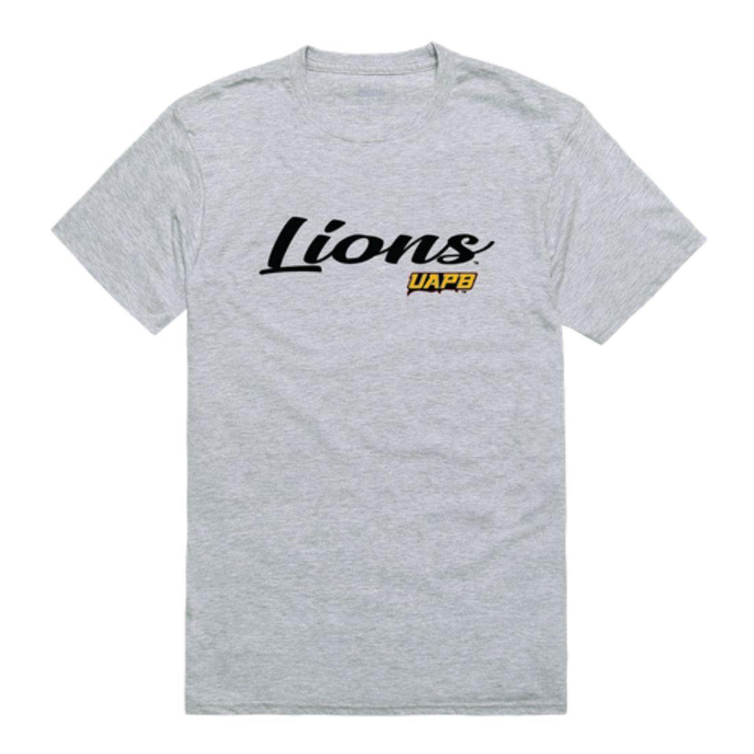 UAPB University of Arkansas Pine Bluffen Lions Script Tee T-Shirt-Campus-Wardrobe