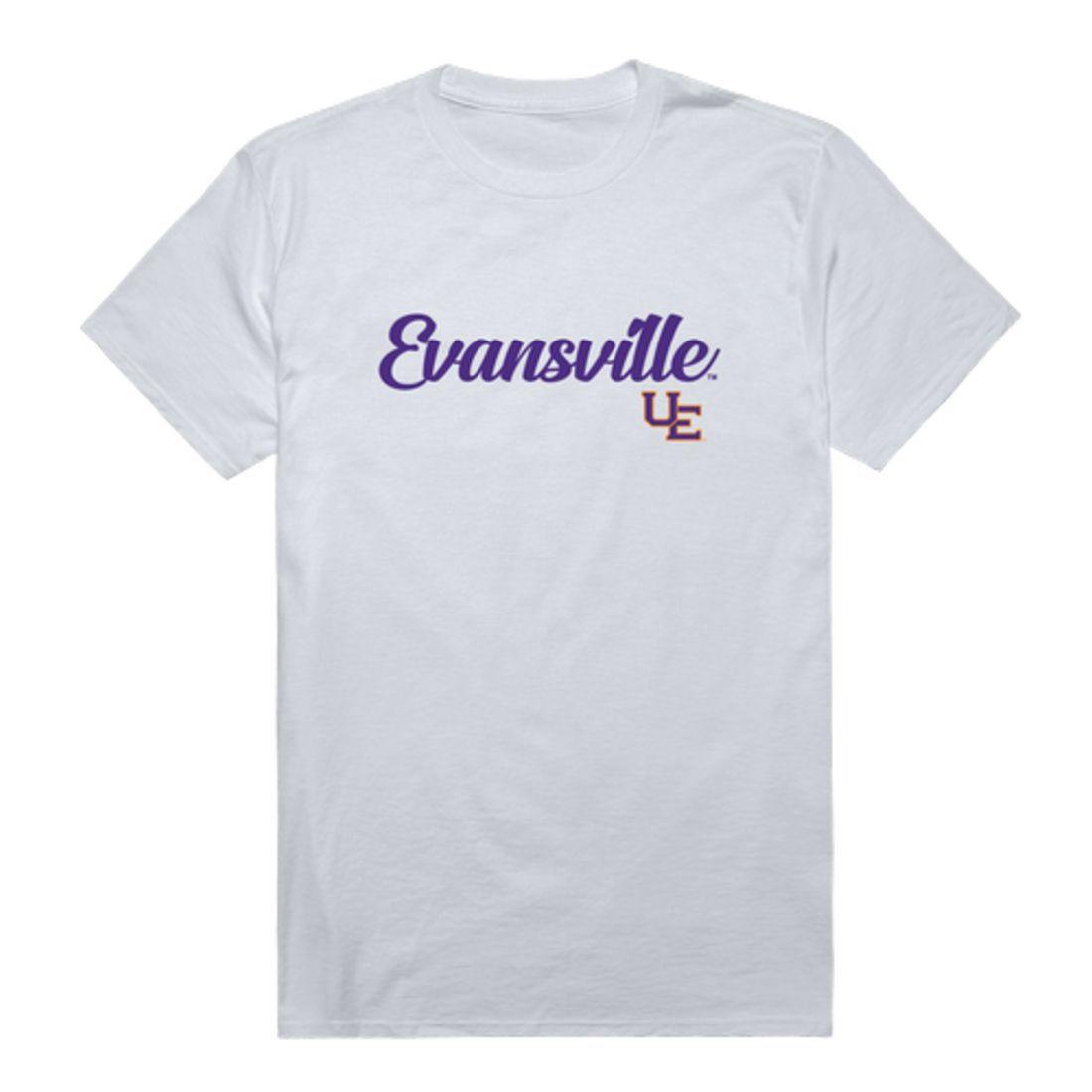 University of Evansville Aces Script Tee T-Shirt-Campus-Wardrobe