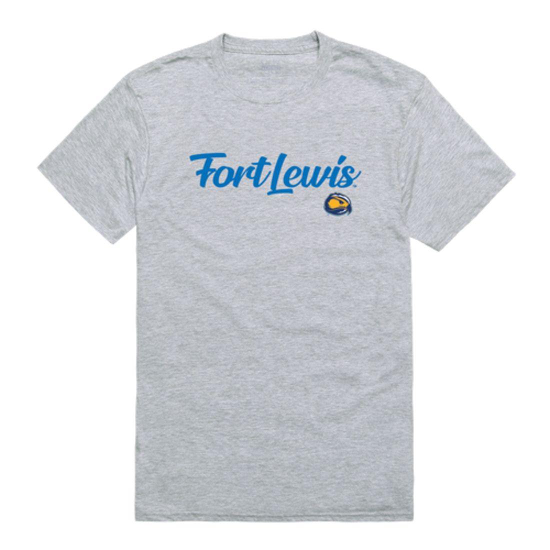 FLC Fort Lewis College Skyhawks Script Tee T-Shirt-Campus-Wardrobe