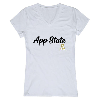 Appalachian App State University Mountaineers Womens Script Tee T-Shirt-Campus-Wardrobe
