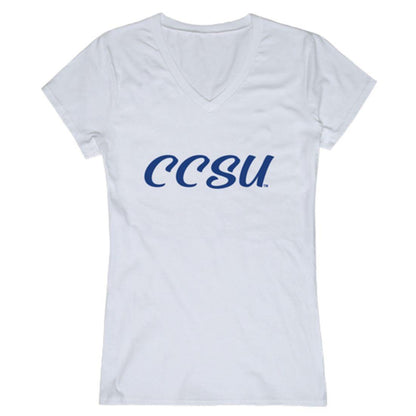 CCSU Central Connecticut State University Devils Womens Script Tee T-Shirt-Campus-Wardrobe