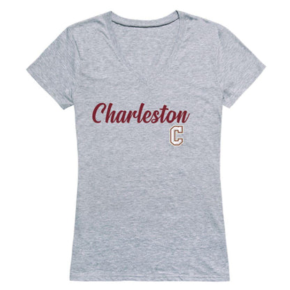 COFC College of Charleston Cougars Womens Script Tee T-Shirt-Campus-Wardrobe