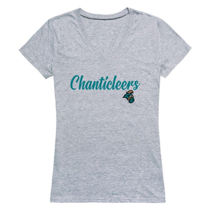 CCU Coastal Carolina University Chanticleers Womens Script Tee T-Shirt-Campus-Wardrobe