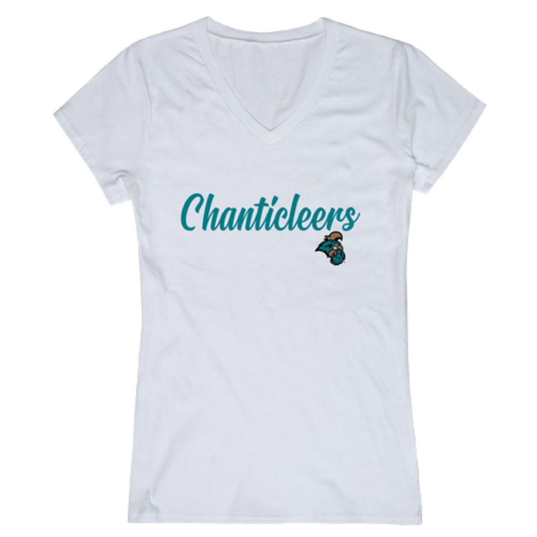 CCU Coastal Carolina University Chanticleers Womens Script Tee T-Shirt-Campus-Wardrobe