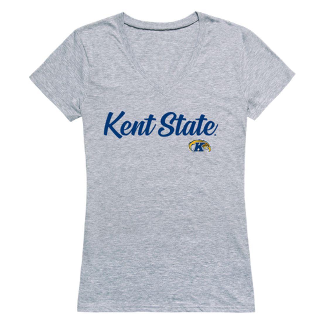 KSU Kent State University Theen Eagles Womens Script Tee T-Shirt-Campus-Wardrobe