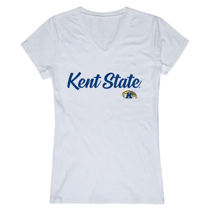 KSU Kent State University Theen Eagles Womens Script Tee T-Shirt-Campus-Wardrobe