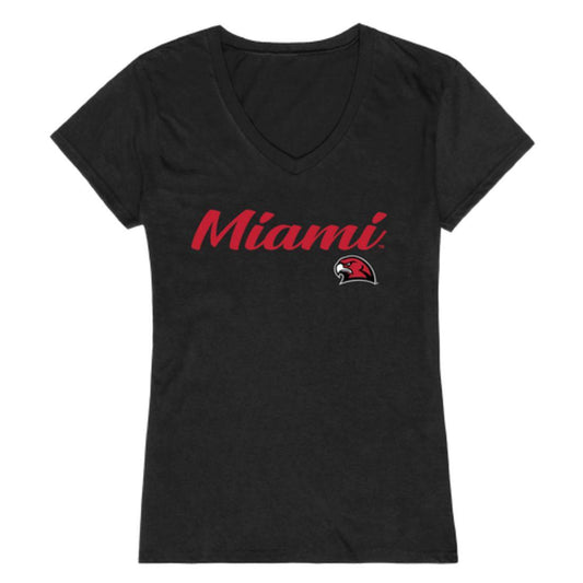 Miami UniversityHawks Womens Script Tee T-Shirt-Campus-Wardrobe