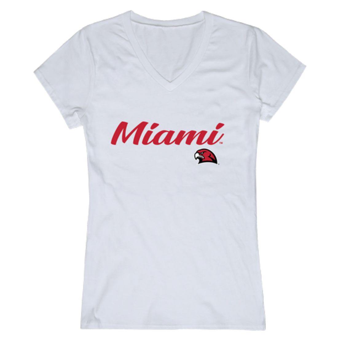 Miami UniversityHawks Womens Script Tee T-Shirt-Campus-Wardrobe