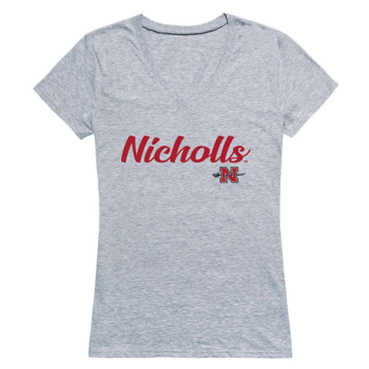 Mouseover Image, Nicholls State University Colonels Womens Script Tee T-Shirt-Campus-Wardrobe