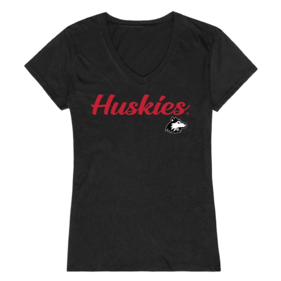 NIU Northern Illinois University Huskies Womens Script Tee T-Shirt-Campus-Wardrobe