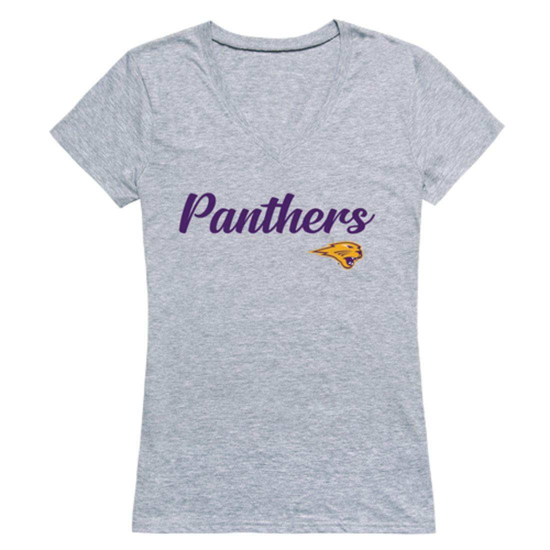 University of Northern Iowa Panthers Womens Script Tee T-Shirt-Campus-Wardrobe