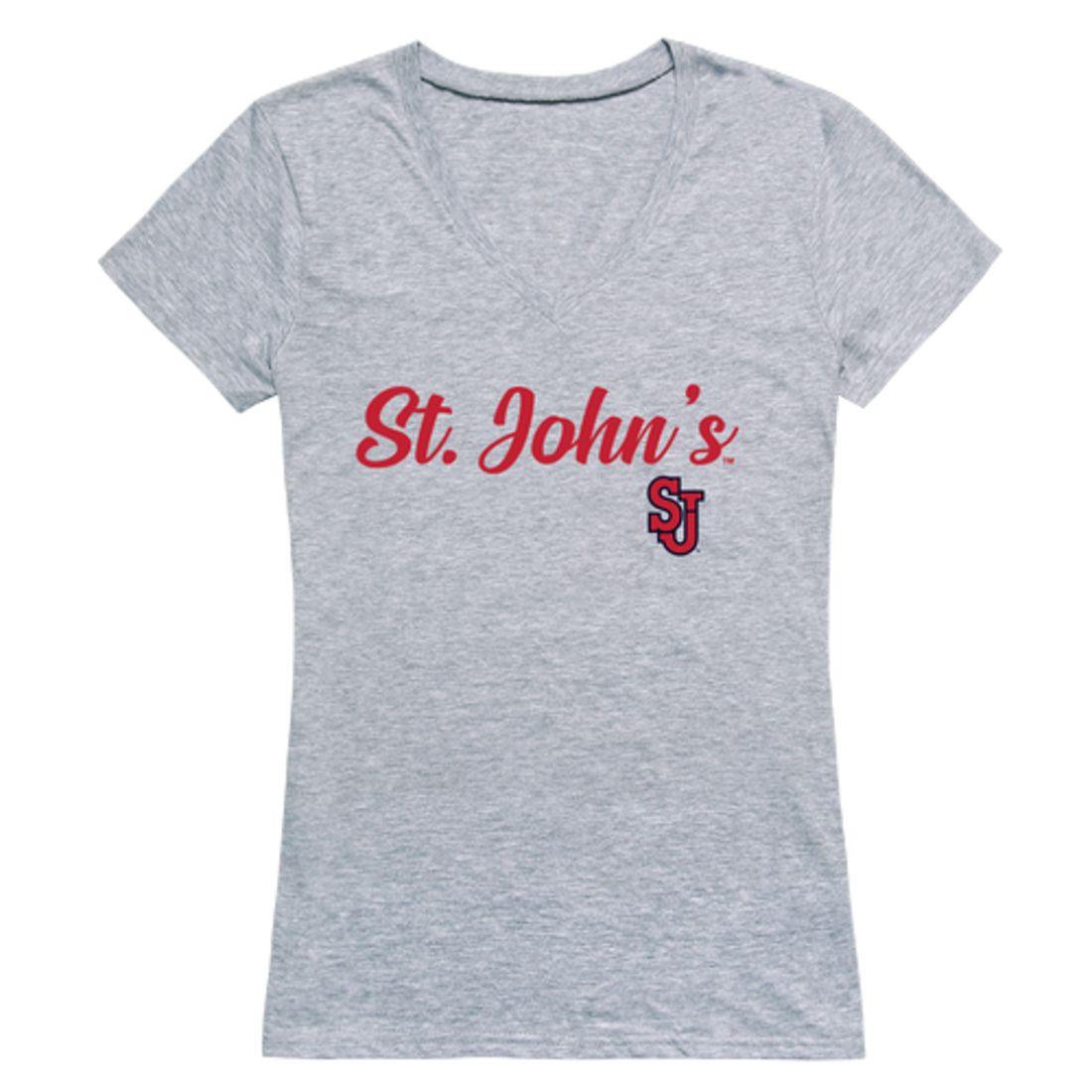 St. John's University Storm Womens Script Tee T-Shirt-Campus-Wardrobe