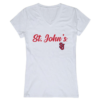 St. John's University Storm Womens Script Tee T-Shirt-Campus-Wardrobe