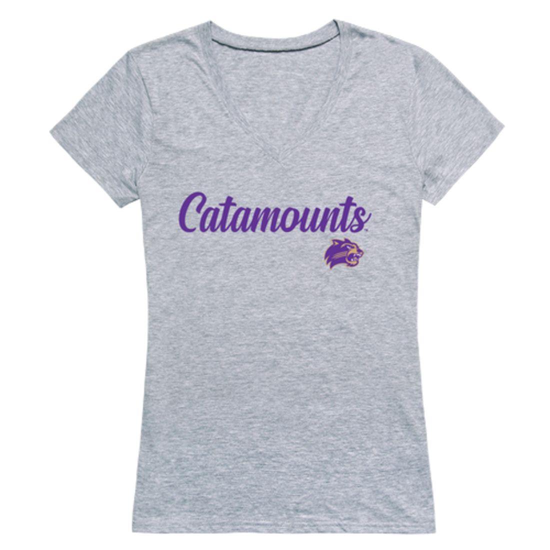 WCU Western Carolina University Catamounts Womens Script Tee T-Shirt-Campus-Wardrobe