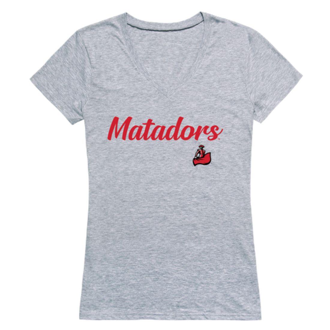 CSUN California State University Northridge Matadors Womens Script Tee T-Shirt-Campus-Wardrobe