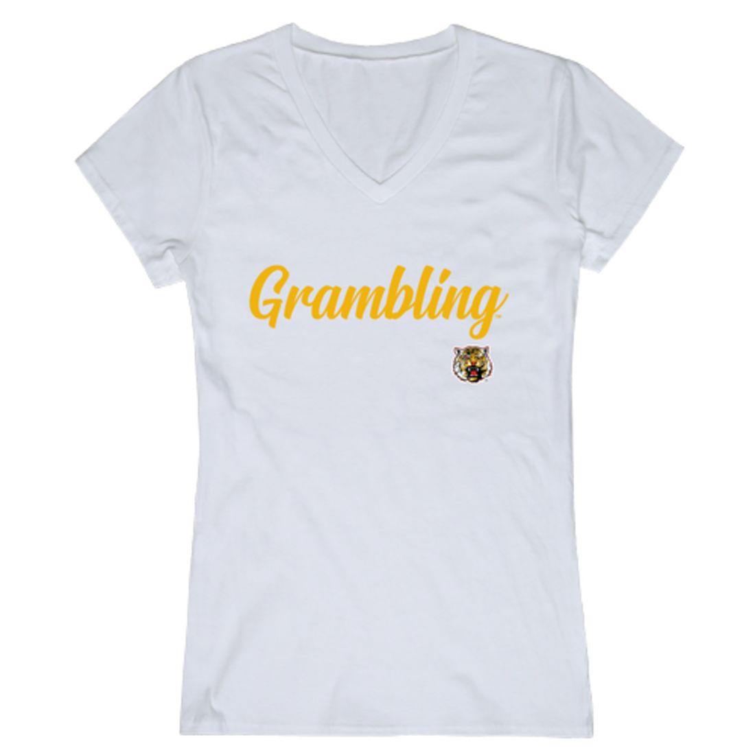 GSU Grambling State University Tigers Womens Script Tee T-Shirt-Campus-Wardrobe