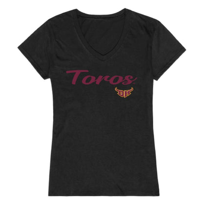 CSUDH California State University Dominguez Hills Toros Womens Script Tee T-Shirt-Campus-Wardrobe