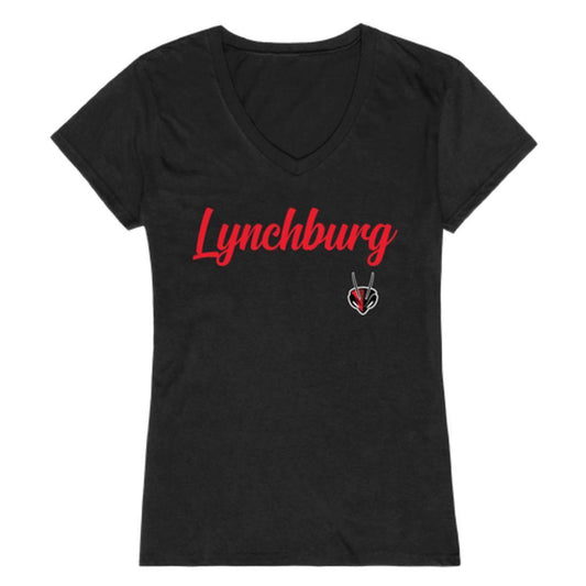 Lynchburg College Hornets Womens Script Tee T-Shirt-Campus-Wardrobe