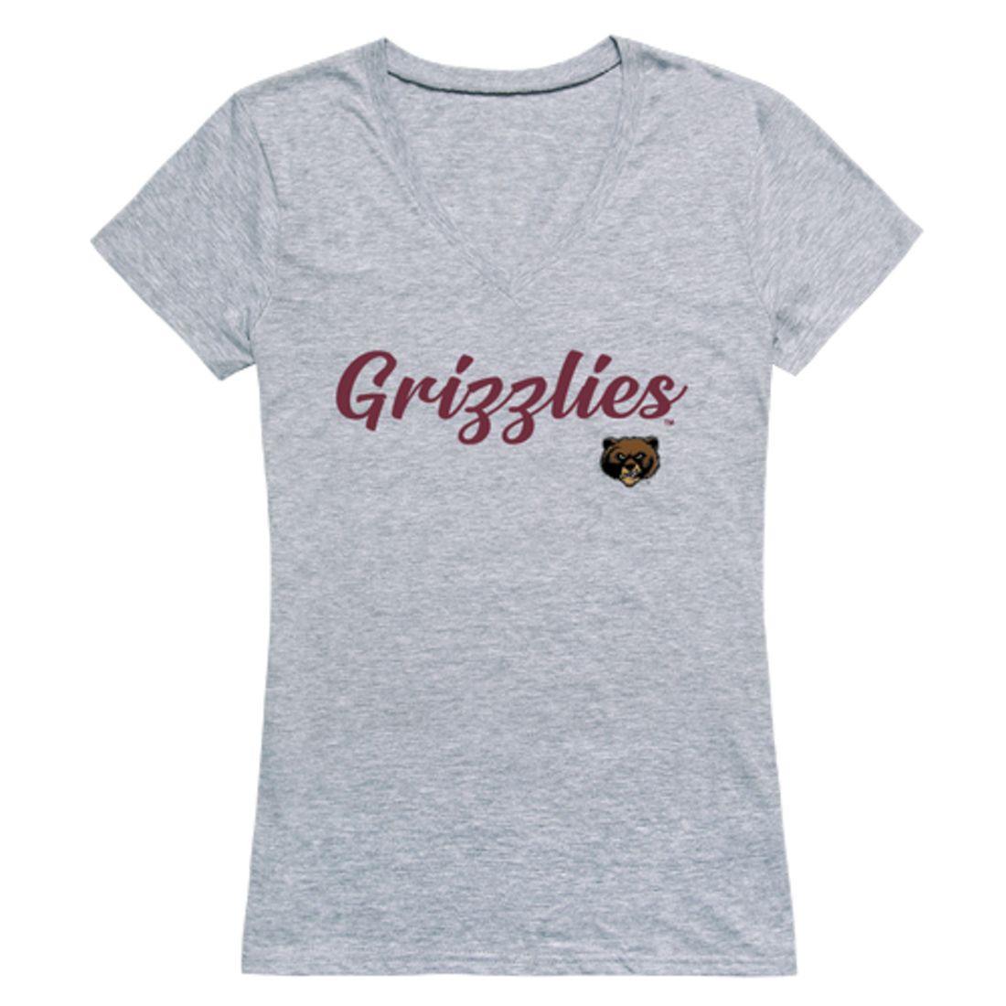 UM University of Montana Grizzlies Womens Script Tee T-Shirt-Campus-Wardrobe