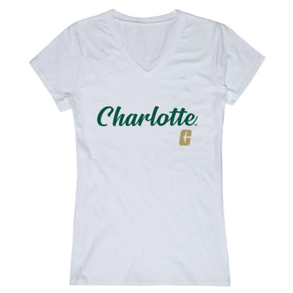 UNC University of North Carolina at Charlotte 49ers Womens Script Tee T-Shirt-Campus-Wardrobe