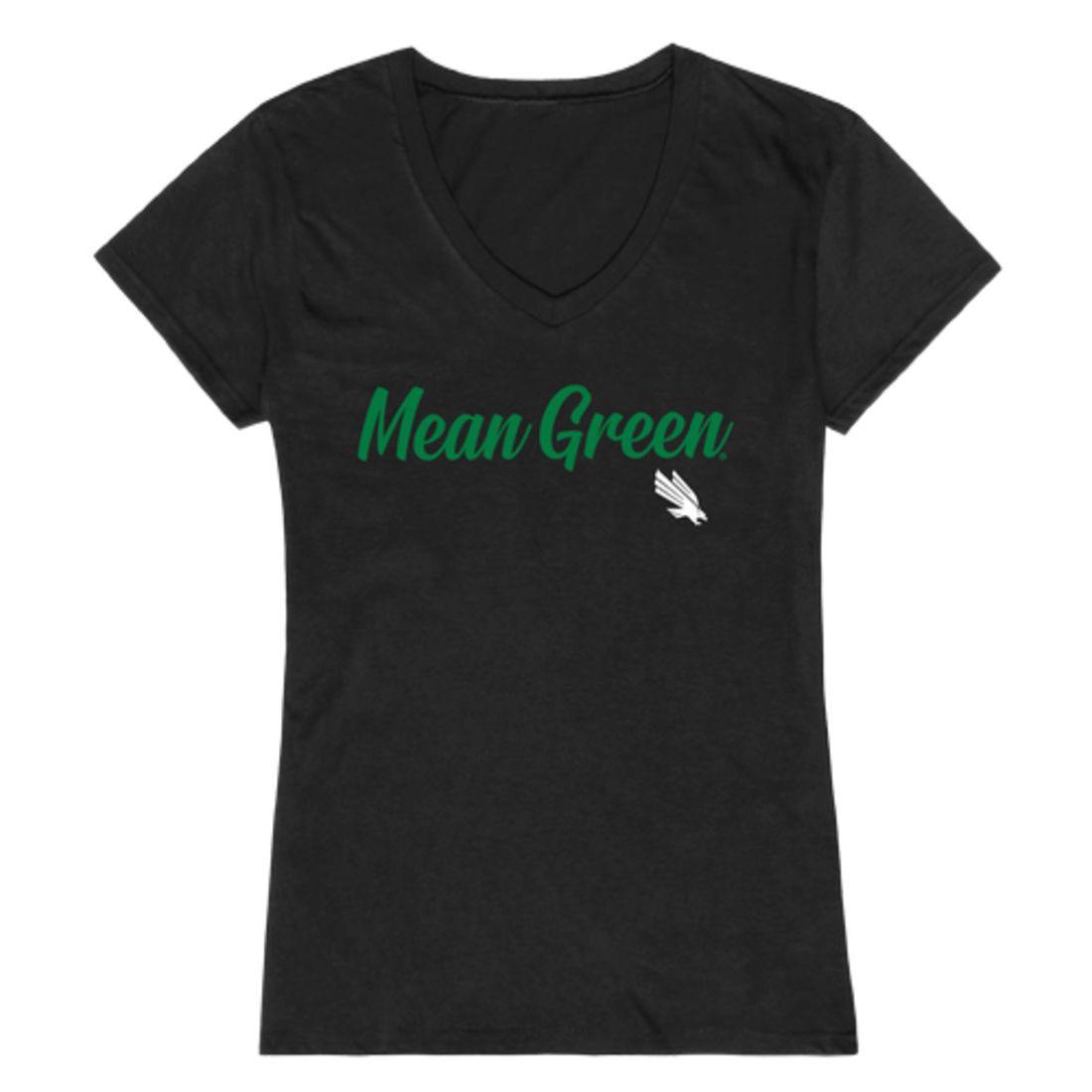 UNT University of North Texas Mean Womens Script Tee T-Shirt-Campus-Wardrobe