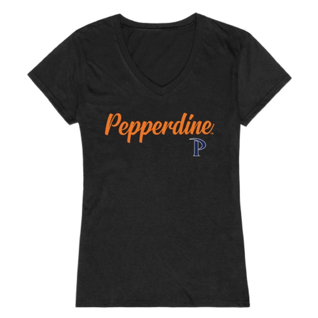 Pepperdine University Waves Womens Script Tee T-Shirt-Campus-Wardrobe