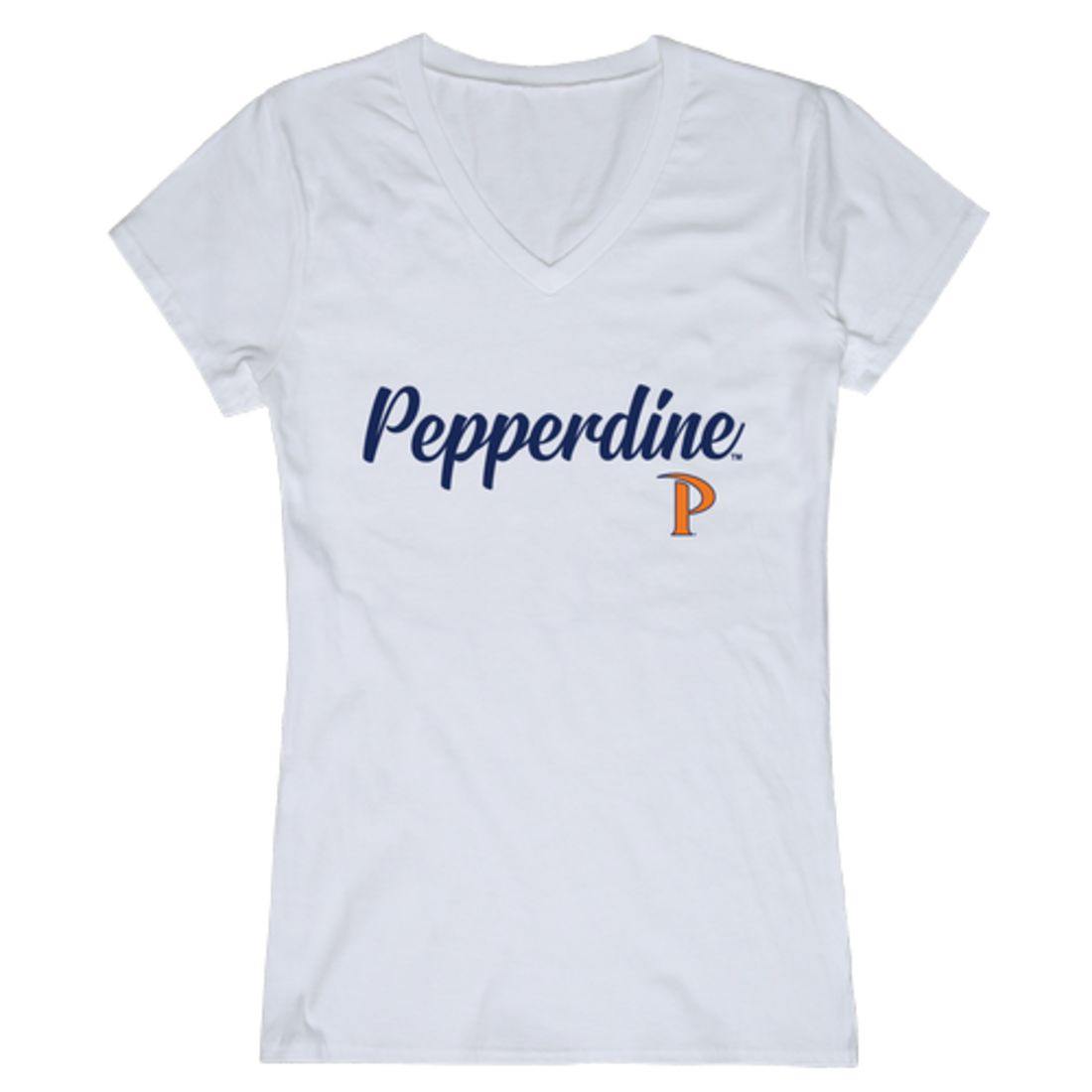 Pepperdine University Waves Womens Script Tee T-Shirt-Campus-Wardrobe