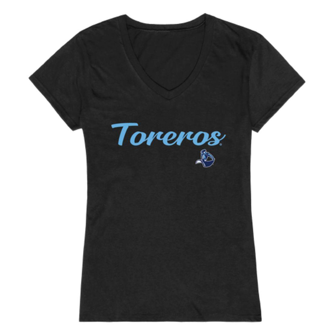 USD University of San Diego Toreros Womens Script Tee T-Shirt-Campus-Wardrobe