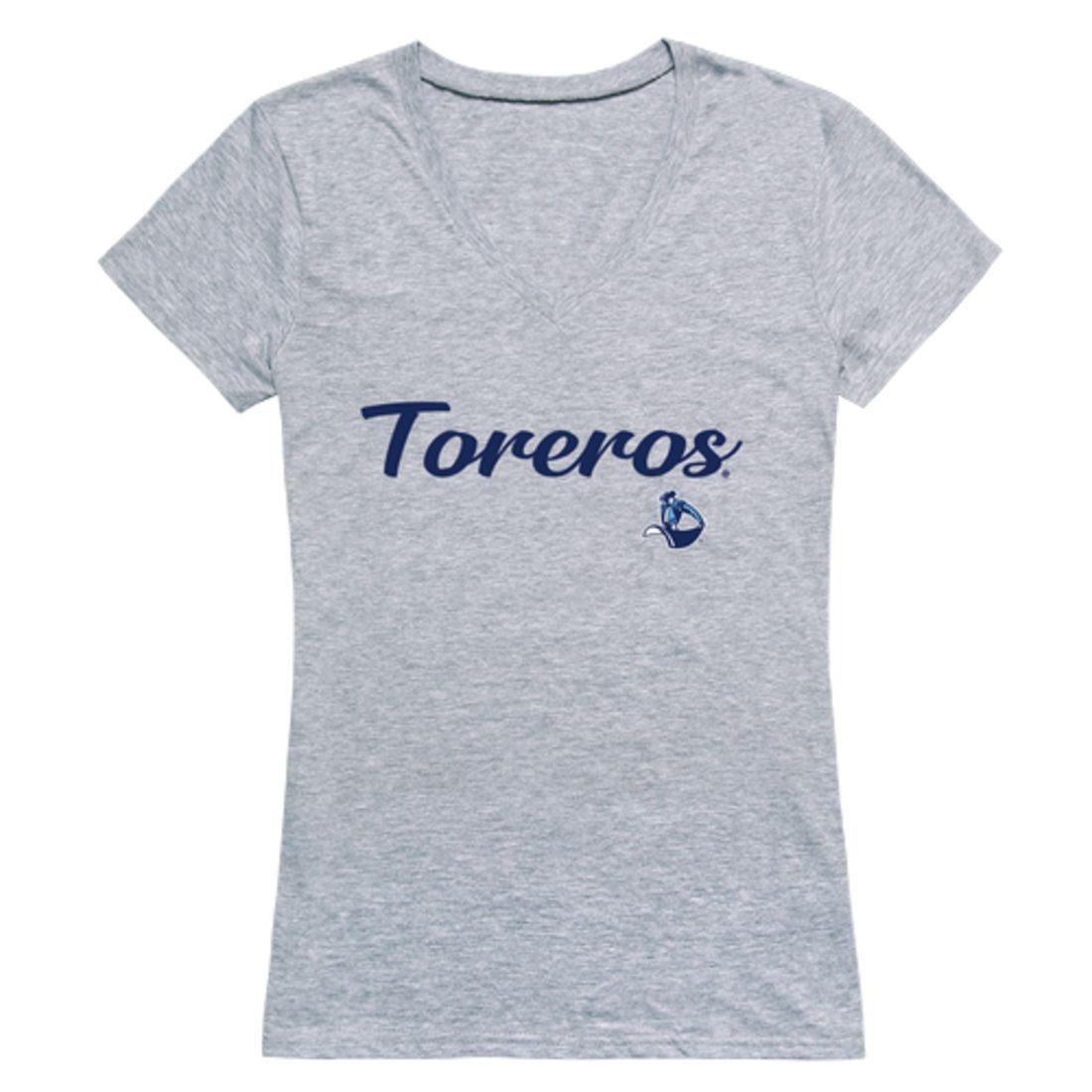 USD University of San Diego Toreros Womens Script Tee T-Shirt-Campus-Wardrobe