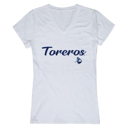 USD University of San Diego Toreros Womens Script Tee T-Shirt-Campus-Wardrobe