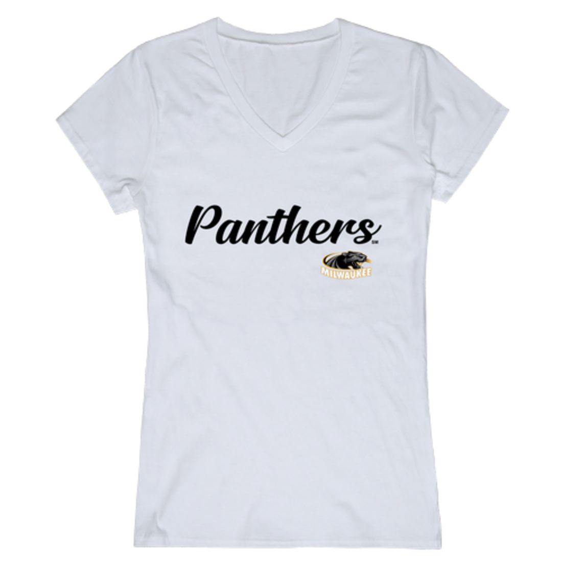 UW University of Wisconsin Milwaukee Panthers Womens Script Tee T-Shirt-Campus-Wardrobe