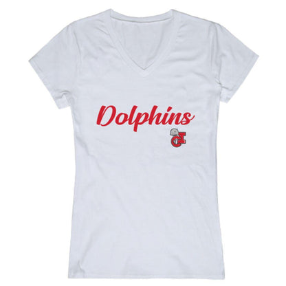 CSUCI California State University Channel Islands The Dolphins Womens Script Tee T-Shirt-Campus-Wardrobe