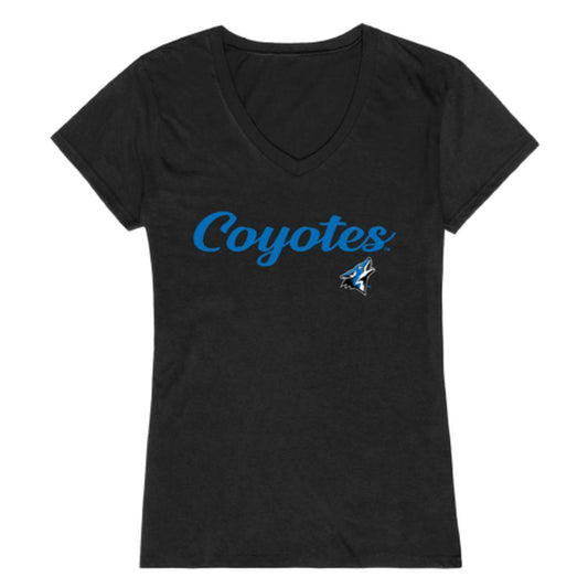 CSUSB California State University San Bernardino Coyotes Womens Script Tee T-Shirt-Campus-Wardrobe