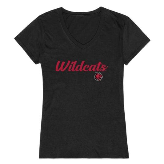 CWU Central Washington University Wildcats Womens Script Tee T-Shirt-Campus-Wardrobe