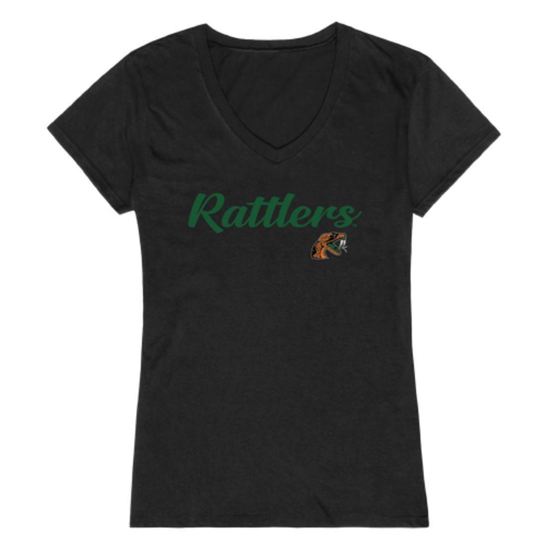 FAMU Florida A&M University Rattlers Womens Script Tee T-Shirt-Campus-Wardrobe