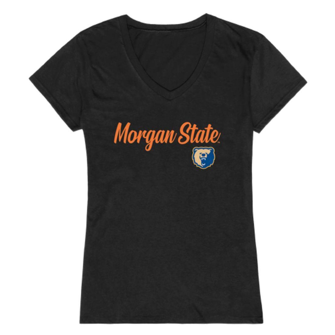Morgan State University Bears Womens Script Tee T-Shirt-Campus-Wardrobe