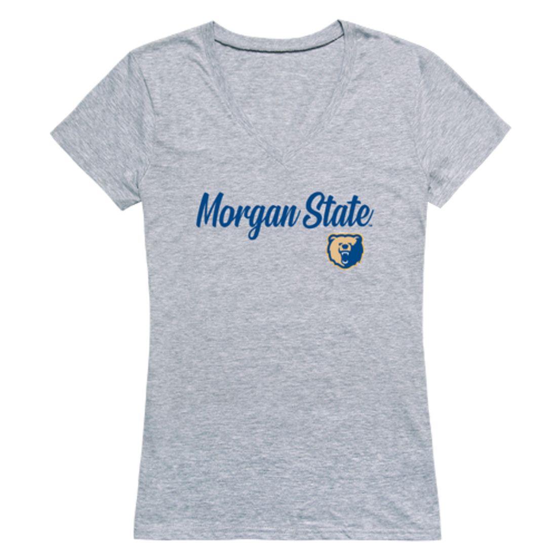 Morgan State University Bears Womens Script Tee T-Shirt-Campus-Wardrobe