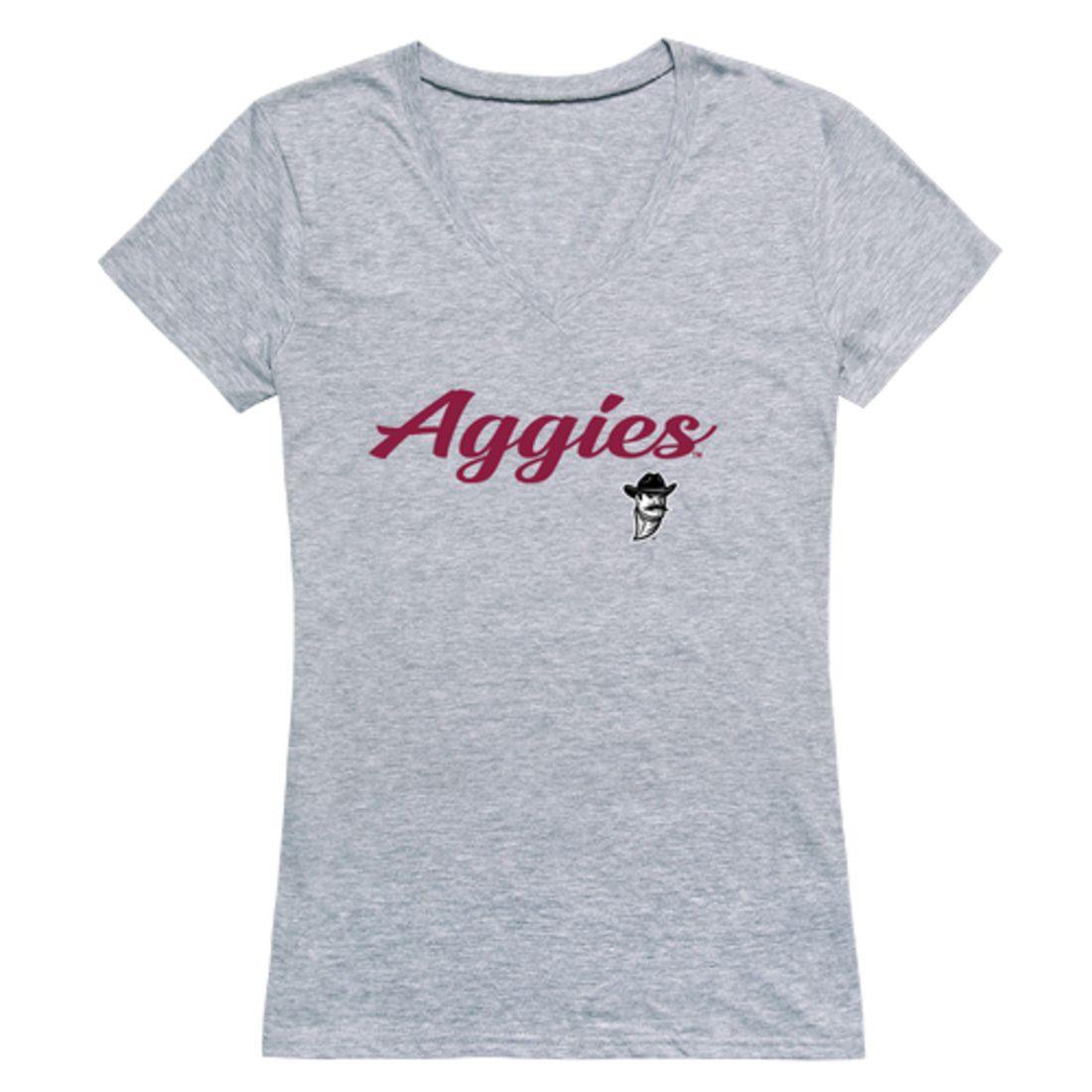 NMSU New Mexico State University Aggies Womens Script Tee T-Shirt-Campus-Wardrobe