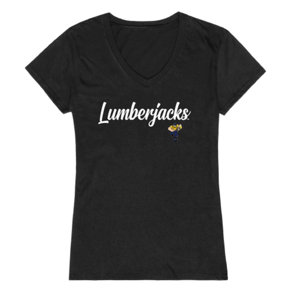 NAU Northern Arizona University Lumberjacks Womens Script Tee T-Shirt-Campus-Wardrobe