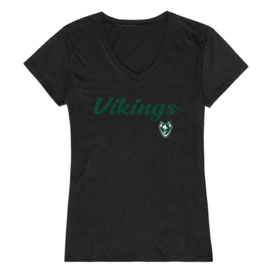PSU Portland State University Vikings Womens Script Tee T-Shirt-Campus-Wardrobe