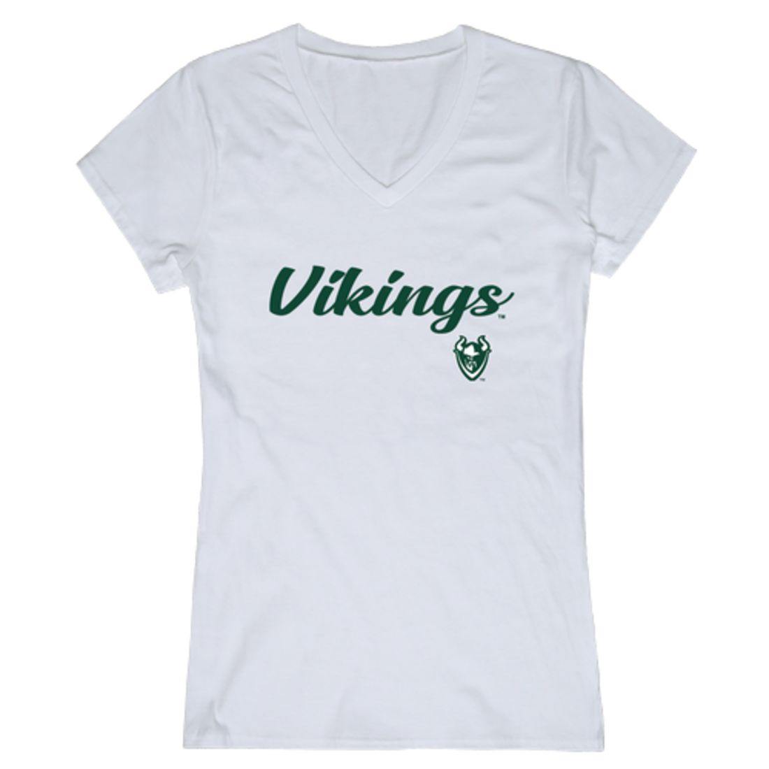PSU Portland State University Vikings Womens Script Tee T-Shirt-Campus-Wardrobe