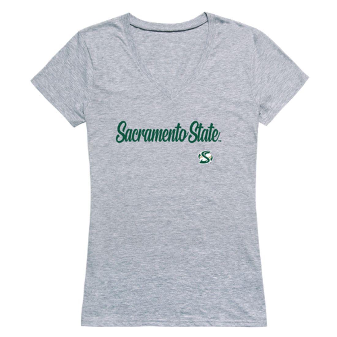 Sacramento State Hornets Womens Script Tee T-Shirt-Campus-Wardrobe