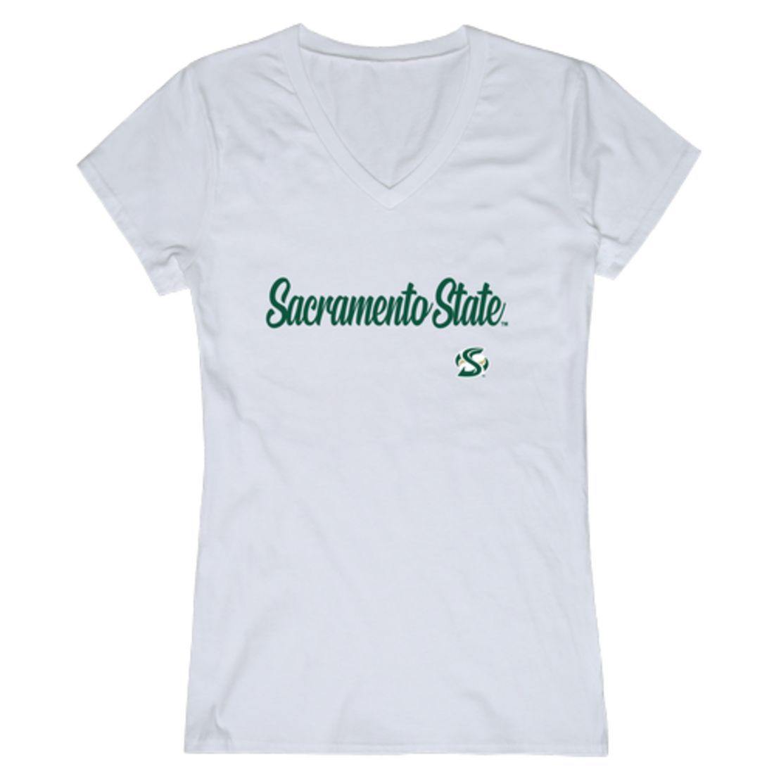 Sacramento State Hornets Womens Script Tee T-Shirt-Campus-Wardrobe