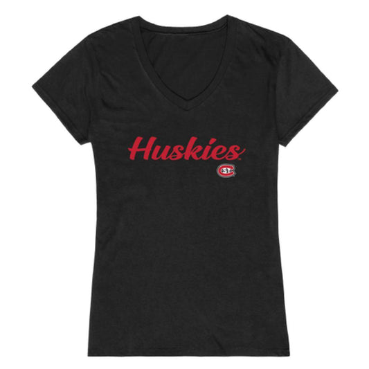 St. Cloud State University Huskies Womens Script Tee T-Shirt-Campus-Wardrobe