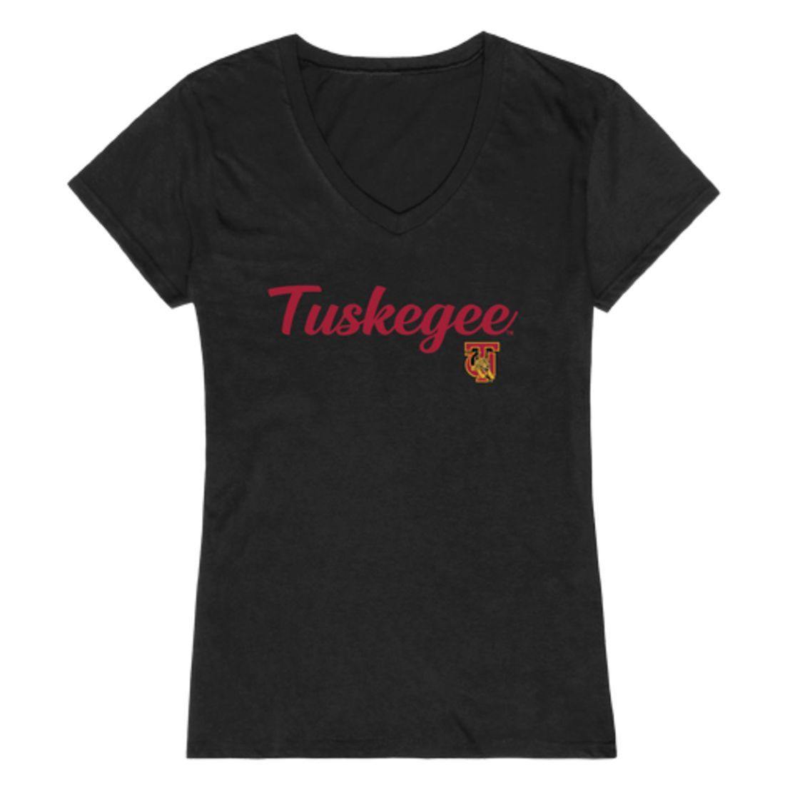 Tuskegee Universityen Tigers Womens Script Tee T-Shirt-Campus-Wardrobe