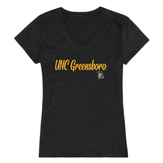 UNCG University of North Carolina atsboro Spartans Womens Script Tee T-Shirt-Campus-Wardrobe