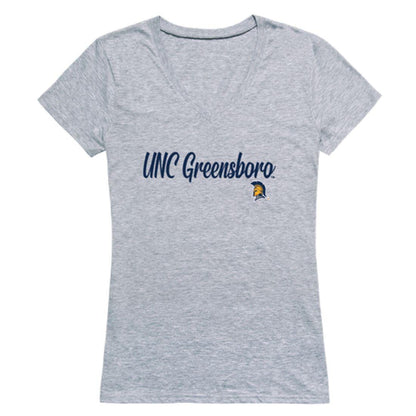 UNCG University of North Carolina atsboro Spartans Womens Script Tee T-Shirt-Campus-Wardrobe