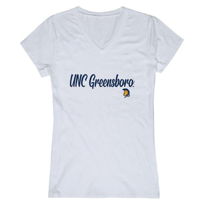 UNCG University of North Carolina atsboro Spartans Womens Script Tee T-Shirt-Campus-Wardrobe