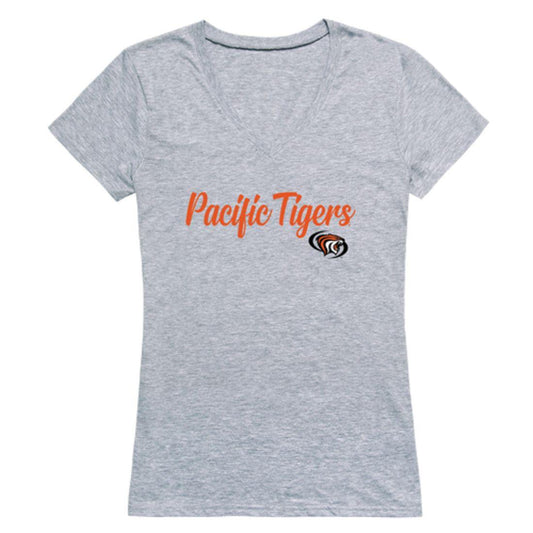 Mouseover Image, University of the Pacific Tigers Womens Script Tee T-Shirt-Campus-Wardrobe